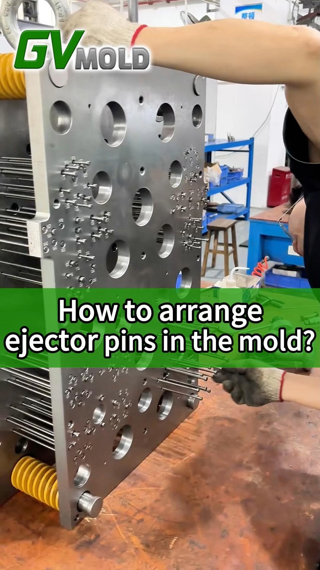 How to arrange ejector pins in the mold?