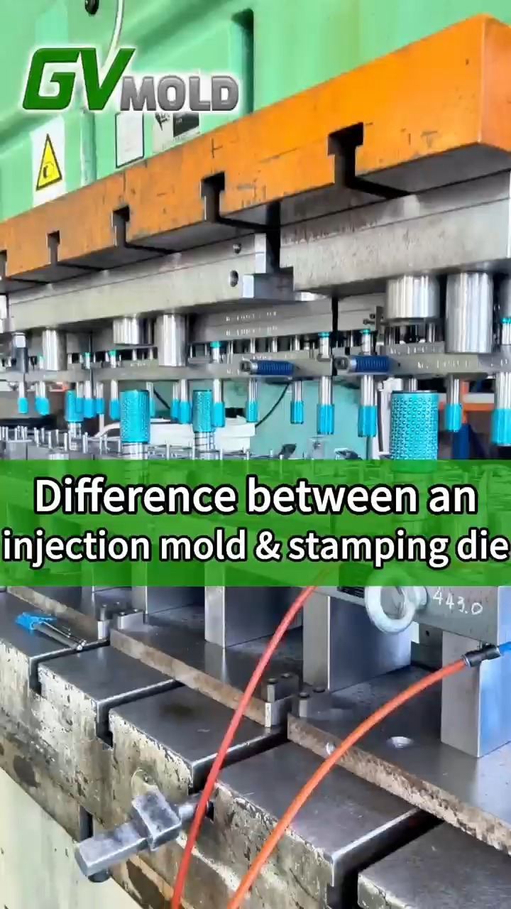 Difference between an injection mold & stamping die