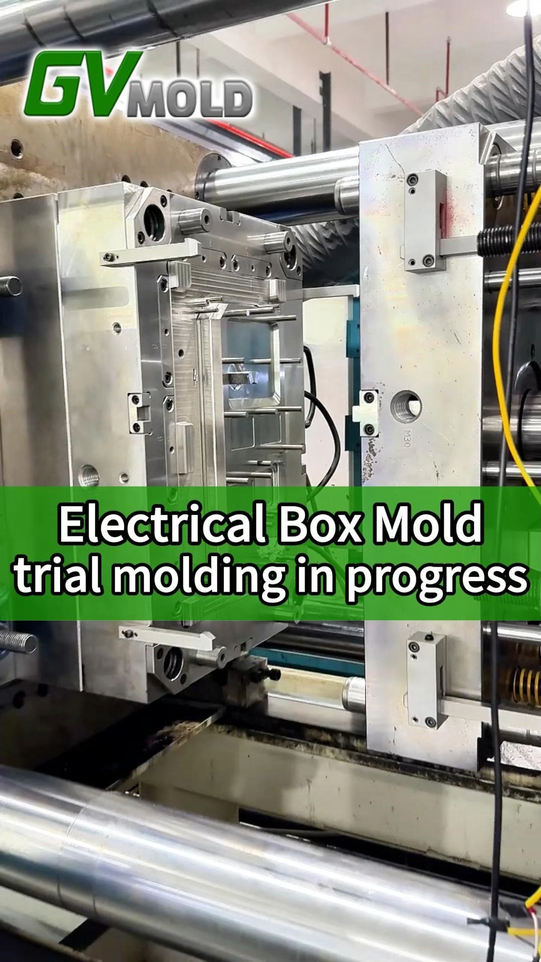 Electrical Box Mold trial molding in progress